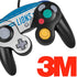 NFL Detroit Lions White Striped Nintendo GameCube Controller Skin