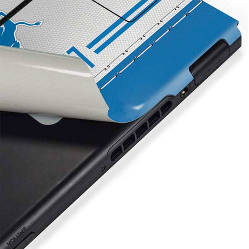 NFL Detroit Lions White Striped Nintendo Switch Bundle Skin