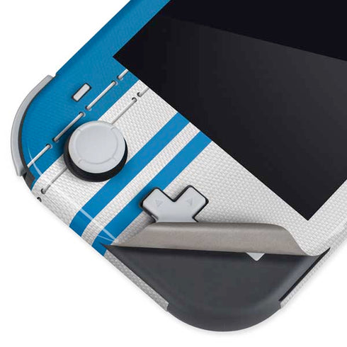 NFL Detroit Lions White Striped Nintendo Switch Lite Skin