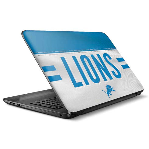 NFL Detroit Lions White Striped HP Notebook Skin