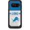 NFL Detroit Lions White Striped Otterbox Commuter Galaxy Skin