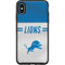 NFL Detroit Lions White Striped Otterbox Symmetry iPhone Skin