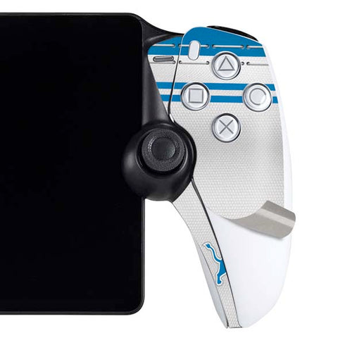 NFL Detroit Lions White Striped PlayStation Portal Remote Player Skin