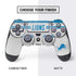 NFL Detroit Lions White Striped PS4 Controller Skin
