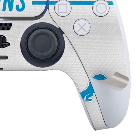 NFL Detroit Lions White Striped PS5 Digital Edition Bundle Skin
