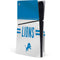 NFL Detroit Lions White Striped PS5 Slim Disk Console Skin