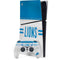 NFL Detroit Lions White Striped PS5 Slim Digital Edition Bundle Skin