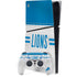 NFL Detroit Lions White Striped PS5 Slim Digital Edition Bundle Skin