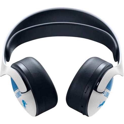 NFL Detroit Lions White Striped PULSE 3D Wireless Headset for PS5 Skin