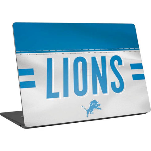 NFL Detroit Lions White Striped Surface Laptop 4 15in Skin