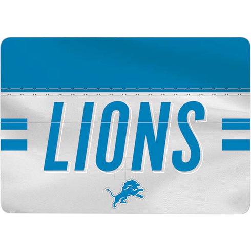 NFL Detroit Lions White Striped Surface Laptop Studio Skin