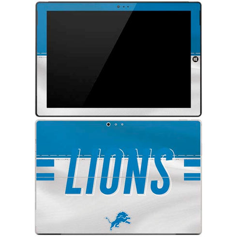 NFL Detroit Lions White Striped Surface Pro 3 Skin