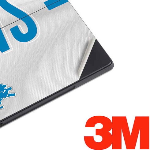 NFL Detroit Lions White Striped Surface Pro 7 Skin