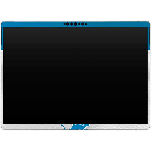 NFL Detroit Lions White Striped Surface Pro 9 Skin