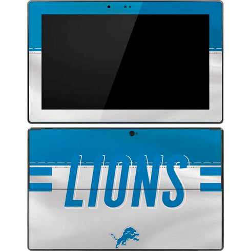 NFL Detroit Lions White Striped Surface Pro Tablet Skin