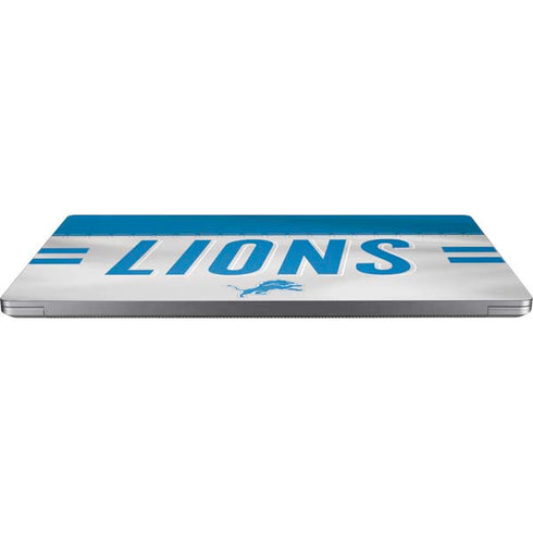 NFL Detroit Lions White Striped Universal Laptop 11in (8.8 x 6.2in) Skin