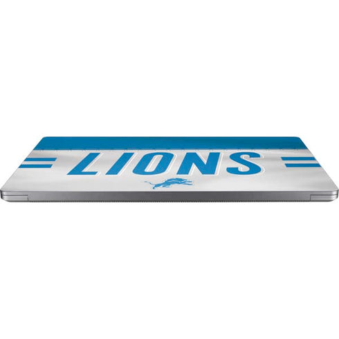 NFL Detroit Lions White Striped Universal Laptop 13in (10.6 x 7.6in) Skin