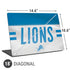 NFL Detroit Lions White Striped Universal Laptop 18in (14.6 x 10.6in) Skin
