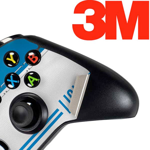 NFL Detroit Lions White Striped Xbox One Controller Skin