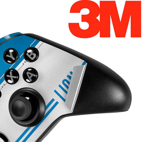 NFL Detroit Lions White Striped Xbox One Elite Controller Skin