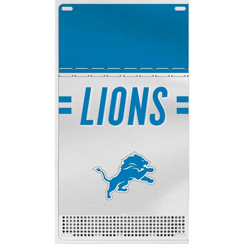 NFL Detroit Lions White Striped Xbox Series S Skins