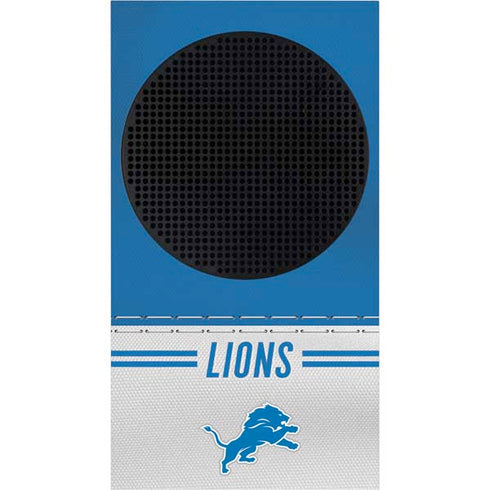 NFL Detroit Lions White Striped Xbox Series S Console Skin