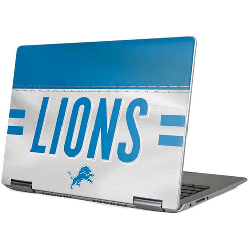 NFL Detroit Lions White Striped Yoga 710 14in Skin