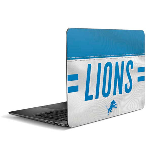 NFL Detroit Lions White Striped Zenbook UX305FA 13.3in Skin
