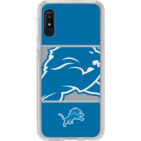 NFL Detroit Lions Zone Block Galaxy A10e Clear Case