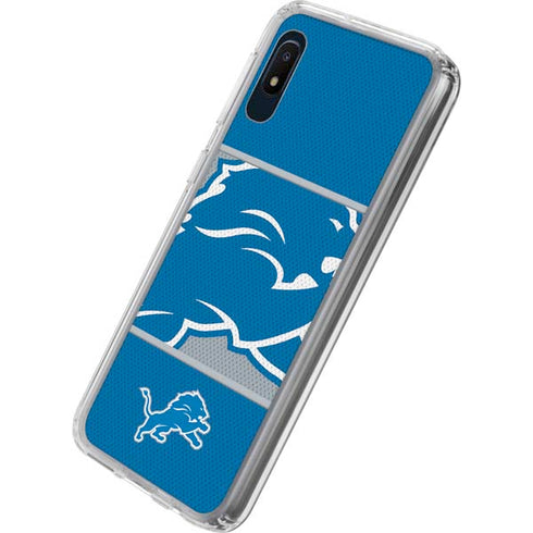NFL Detroit Lions Zone Block Galaxy A10e Clear Case
