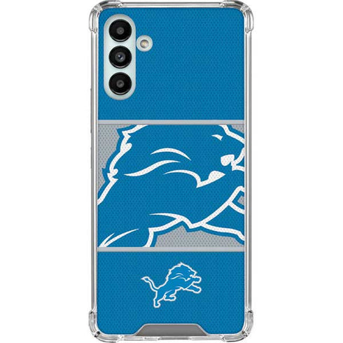 NFL Detroit Lions Zone Block Galaxy A13 5G Clear Case