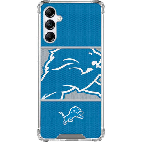 NFL Detroit Lions Zone Block Galaxy A15 5G Clear Case