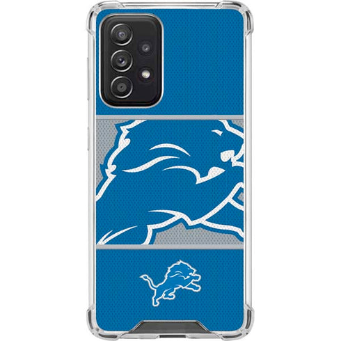 NFL Detroit Lions Zone Block Galaxy A52 5G Clear Case