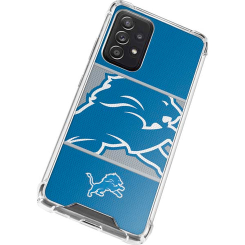 NFL Detroit Lions Zone Block Galaxy A52 5G Clear Case