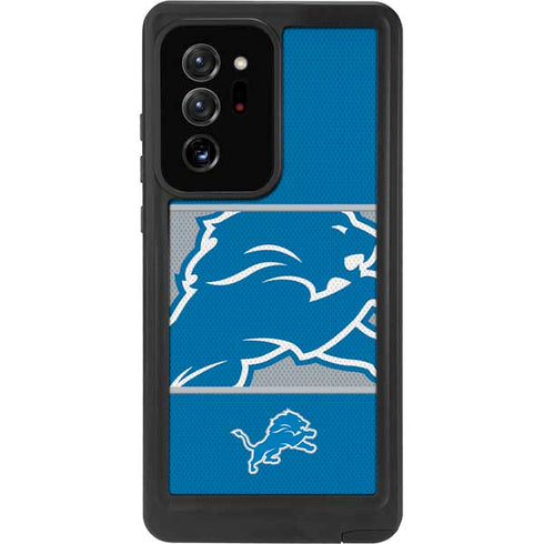 NFL Detroit Lions Zone Block Galaxy Note20 Ultra 5G Waterproof Case