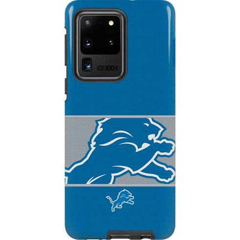 NFL Detroit Lions Zone Block Galaxy S20 Ultra 5G Pro Case