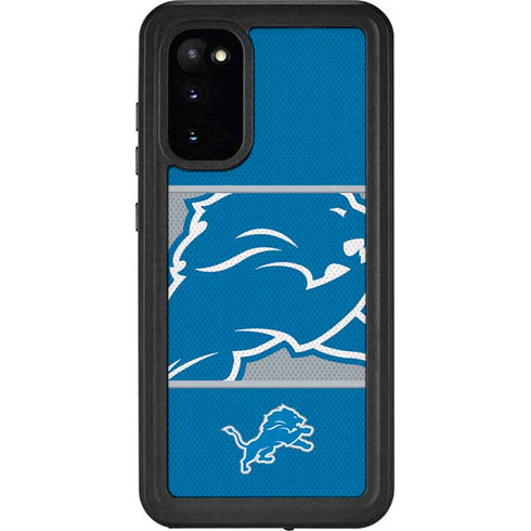 NFL Detroit Lions Zone Block Galaxy S20 Waterproof Case