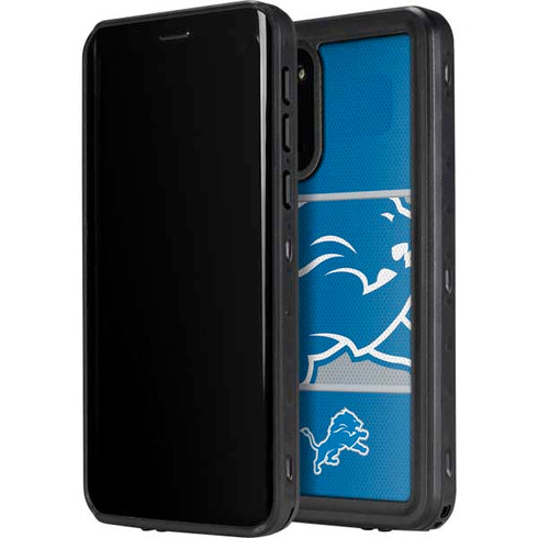 NFL Detroit Lions Zone Block Galaxy S20 Waterproof Case