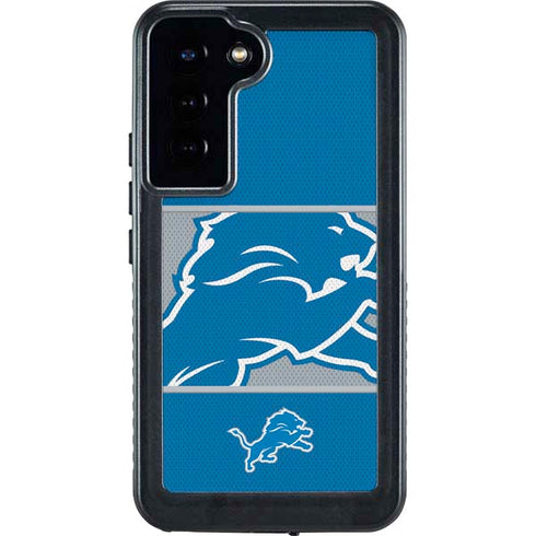 NFL Detroit Lions Zone Block Galaxy S23 Plus Waterproof Case