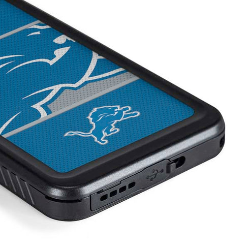 NFL Detroit Lions Zone Block Galaxy S23 Plus Waterproof Case
