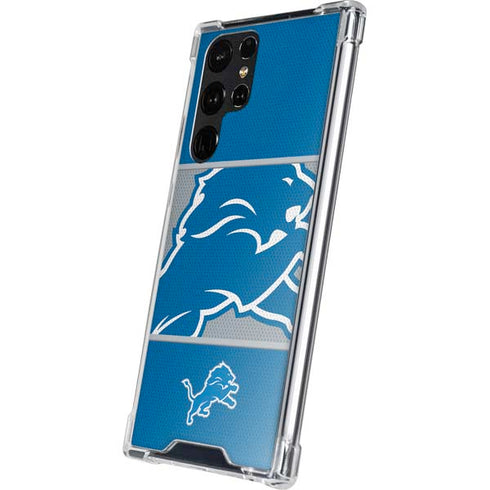NFL Detroit Lions Zone Block Galaxy S24 Ultra Clear Case