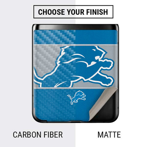NFL Detroit Lions Zone Block Galaxy Z Flip Skin
