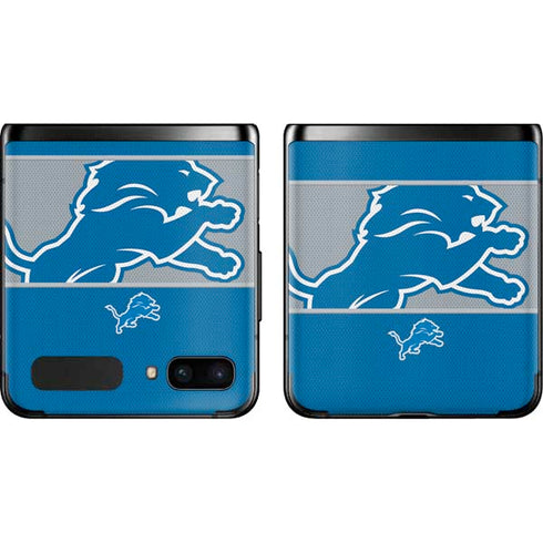 NFL Detroit Lions Zone Block Galaxy Z Flip Skin