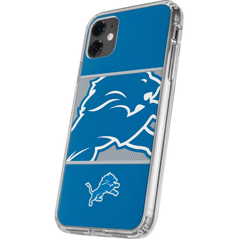 NFL Detroit Lions Zone Block iPhone 11 Clear Case