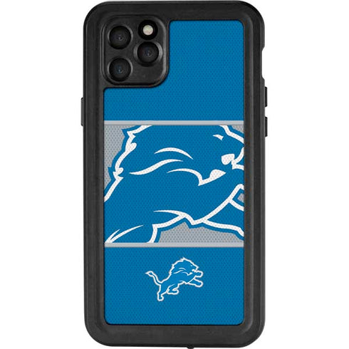 NFL Detroit Lions Zone Block iPhone 11 Pro Max Waterproof Case
