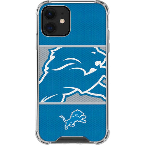NFL Detroit Lions Zone Block iPhone 12 Mini Clear Case