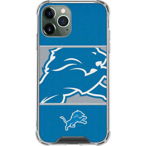 NFL Detroit Lions Zone Block iPhone 12 Pro Clear Case