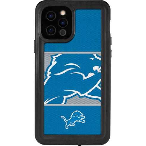NFL Detroit Lions Zone Block iPhone 12 Pro Waterproof Case