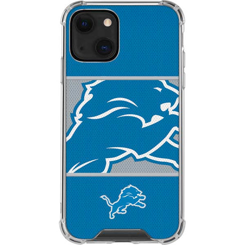 NFL Detroit Lions Zone Block iPhone 14 Clear Case