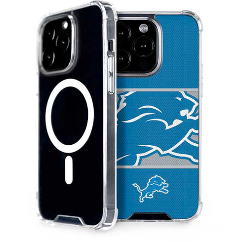 NFL Detroit Lions Zone Block iPhone 15 Pro MagSafe Case